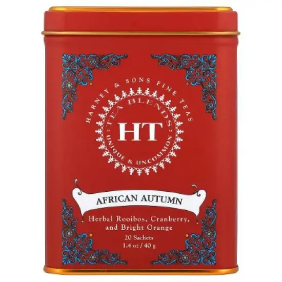 Harney & Sons, HT Tea Blend, African Autumn, 20 Sachets, 1.4 oz (40 g) image {2}