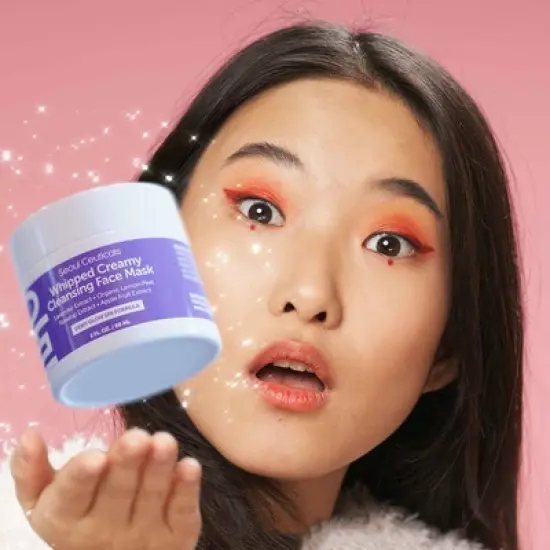 Seoul Ceuticals Korean Skin Care Cleansing Face Mask Cream - Korean Face Mask Skincare K Beauty Face Masks Contains Lavender + Lemon Peel, 2oz image {1}