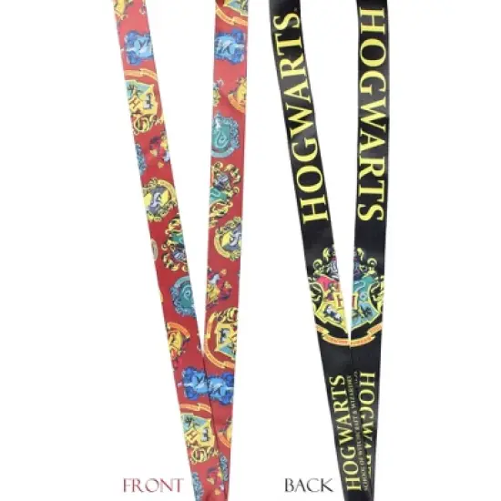 Harry Potter Hogwarts Lanyard with Clear ID Badge Holder, Rubber Charm, and Collectible Sticker image {2}