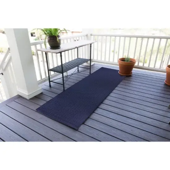 2'5" x 8' Basketweave Outdoor Runner Oatmeal - Smith & Hawken&trade; image {3}