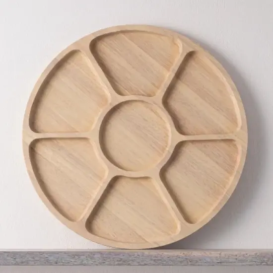 Noritake Hammock Wood Divided Server image {1}