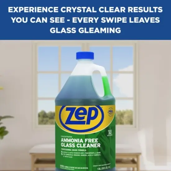 Zep Concentrated Ammonia-Free Glass Cleaner &ndash; Perfect for Commercial Windows - 1 Gallon image {6}