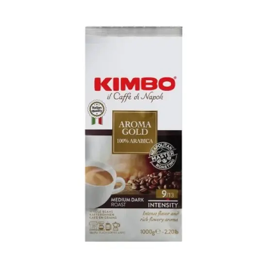 Kimbo Aroma Gold - Whole Bean Coffee 2.2lb Bag image {1}