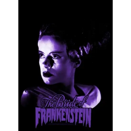 Men's Universal Monsters The Bride of Frankenstein Logo T-Shirt image {1}