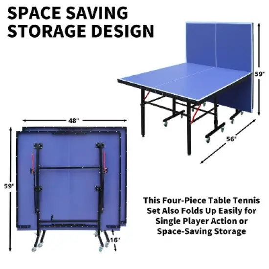 Dexmalle 8ft Mid-Size Table Tennis Table image {7}