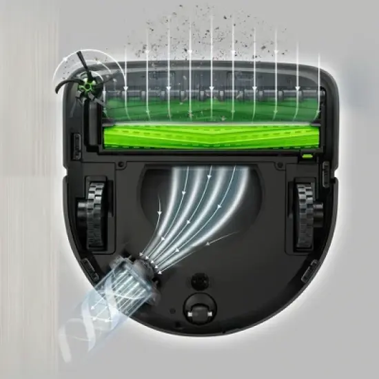 iRobot Roomba s9+ Wi-Fi Connected Self-Emptying Robot Vacuum - Black - 9550 image {3}