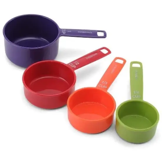 Farberware Color 9-Piece Plastic Measuring Cups and Spoons Set image {5}