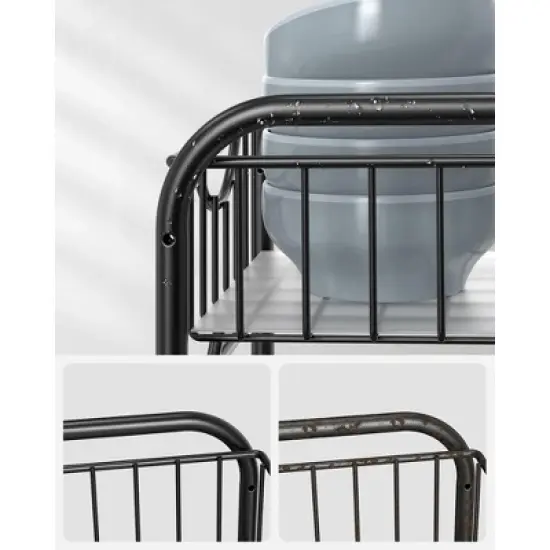 SONGMICS Pull Out,  Sliding, Stackable Under Sink Cabinet Organizer with Storage Basket Drawers, for Kitchen image {1}