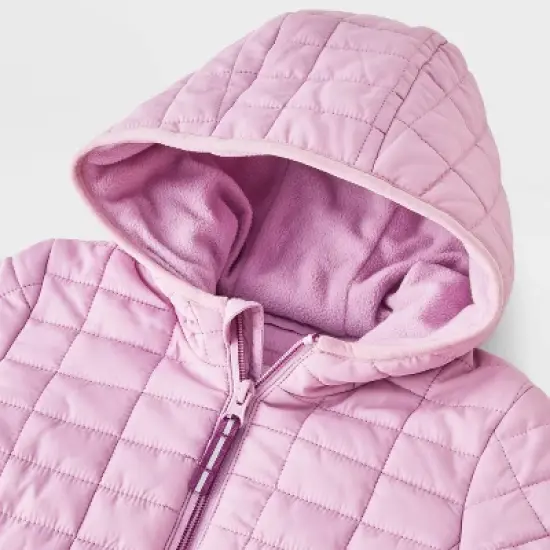 Toddler Girls' Value Hooded Puffer Jacket - Cat & Jack&trade; Mauve image {2}
