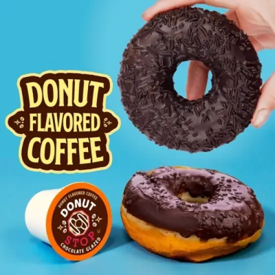 Donut Stop Flavored Coffee Pods,Keurig 2.0, Chocolate Glazed Flavor, 40 Count image {5}