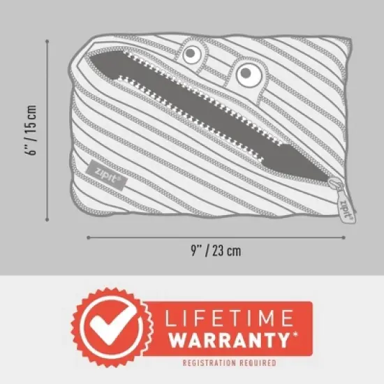 ZIPIT Monster Large Pencil Case, Pencil Pouch for Kids image {7}