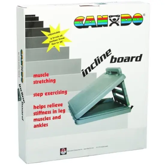 FabStretch 4-Level Incline Board - Heavy Duty Plastic - 5, 15, 25, 35 Degree Elevation - 14" x 14" Surface image {2}