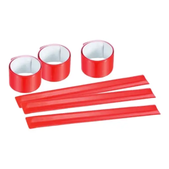 Unique Bargains High Visibility Reflective Arm Wrist Ankle Bands for Night Running 6 Pcs image {11}