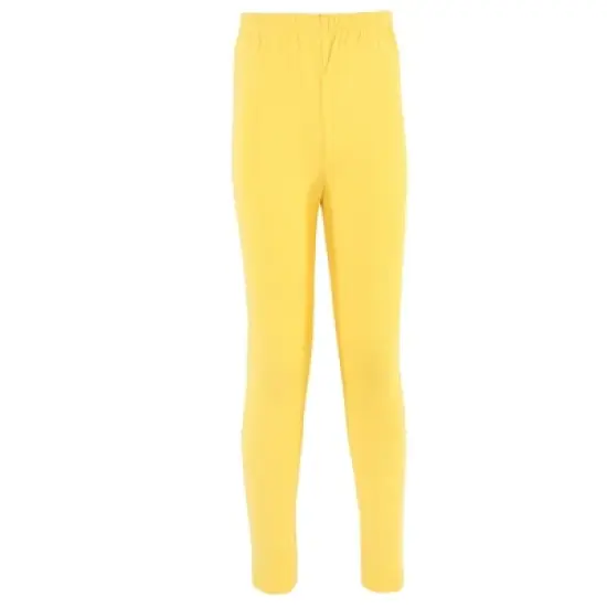 Touched by Nature Baby, Toddler, Big Kids and Youth Girl Organic Cotton Leggings 4pk, Lemon Tree image {1}