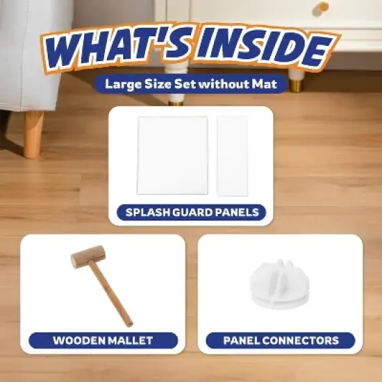 Panther Armor Cat Litter Box with Splash Guards and Mat image {4}