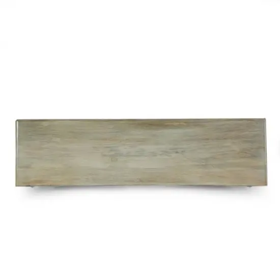 Horeb Boho Handcrafted Mango Wood 3 Drawer Sideboard Antique White - Christopher Knight Home image {6}