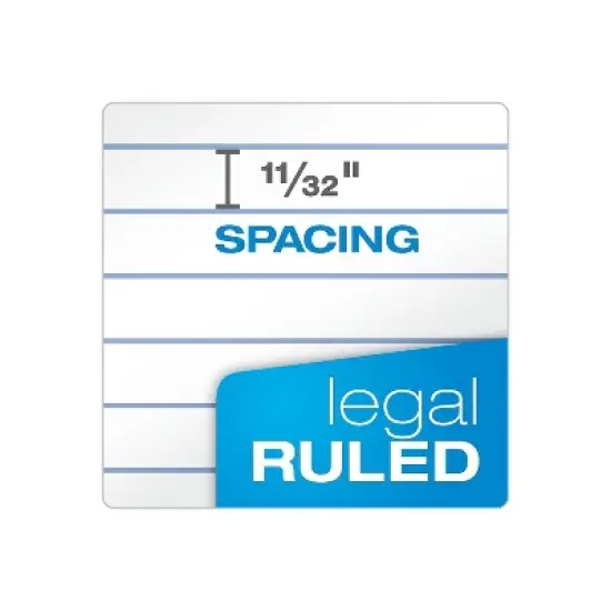 Tops The Legal Pad Ruled Perforated Pads 8 1/2 x 11 3/4 White 50 Sheets 75330 image {2}