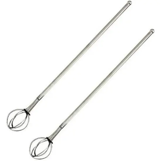 Norpro 8" Stainless Steel Cocktail Whisk - Bar Drink Stirring Mixing Stirrer image {1}