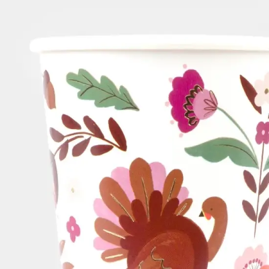 Meri Meri Folk Fall Cups (Pack of 8) image {2}