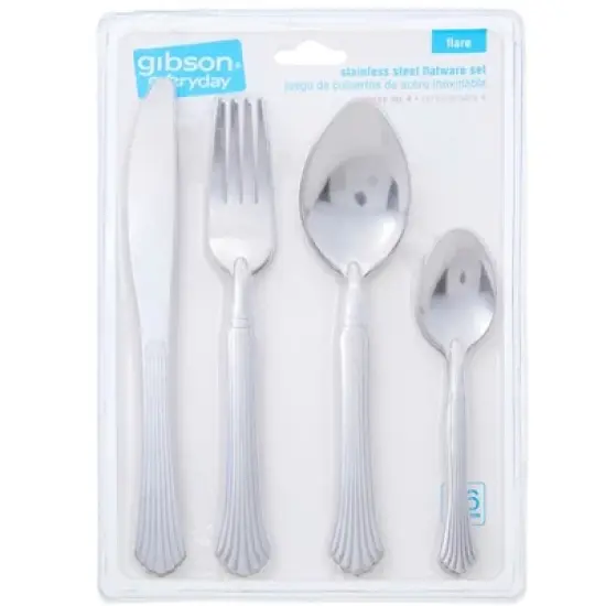 The Lakeside Collection 16-Pc. Gibson Stainless Steel Flatware image {2}