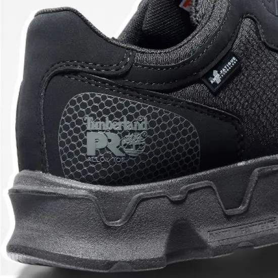 Timberland Men's PRO Powertrain Safety-Toe Work Shoes, Black Synthetic/Ripstop Nylon, 8.5 image {5}