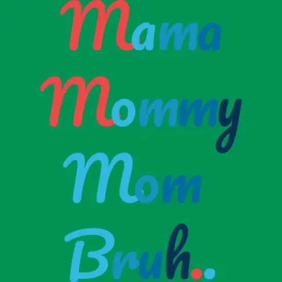 Junior's Design By Humans Mother's Day Mama Mommy Mom Bruh By prsfashion T-Shirt image {1}