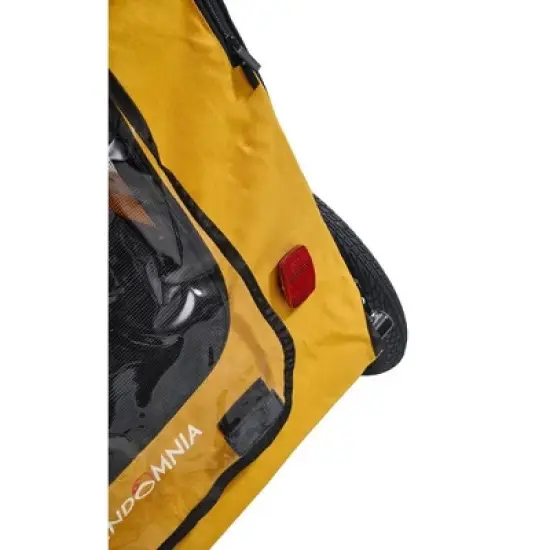 Foldable Dog Bike Trailers, Pet Bike Trailer With 16 Inch Wheels, Up To 88 Pounds Capacity, Internal Leash, Non-Slip Floor Mesh Dog Bike Trailer image {7}