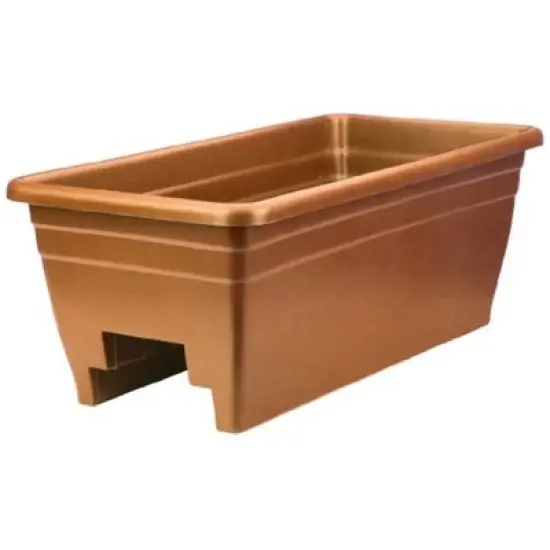 The HC Companies Plastic Rail Planter, 24in image {5}