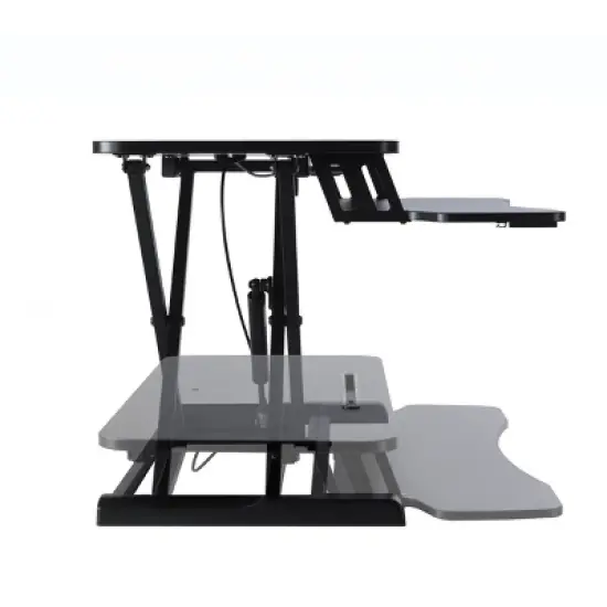 Adjustable Height Extra Large Standing Desk Converter Black - Atlantic image {3}