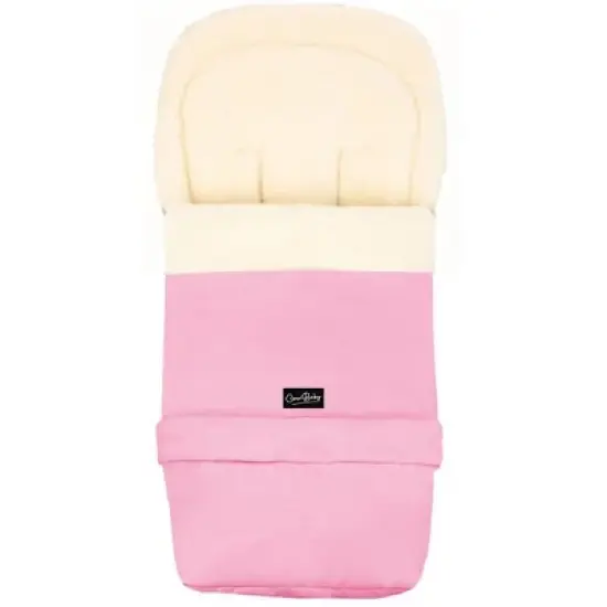 Cover Baby 0-3 Years Scandinavian Organic Wool Adjustable Footmuff in Barbie Pink image {8}
