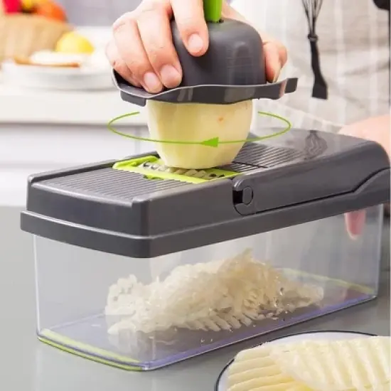 Vegetable Chopper Multifunctional 8 Blades Grater Slicer image {5}