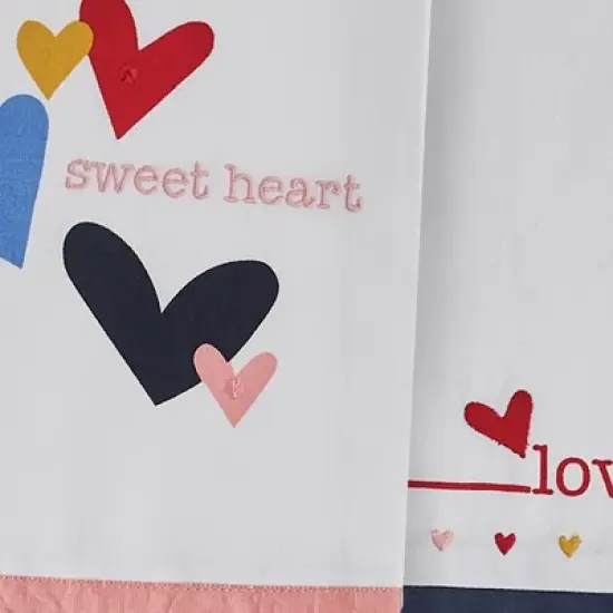 Split P Sweet Heart and Love Decorative Dishtowel Bundle of 2 image {2}