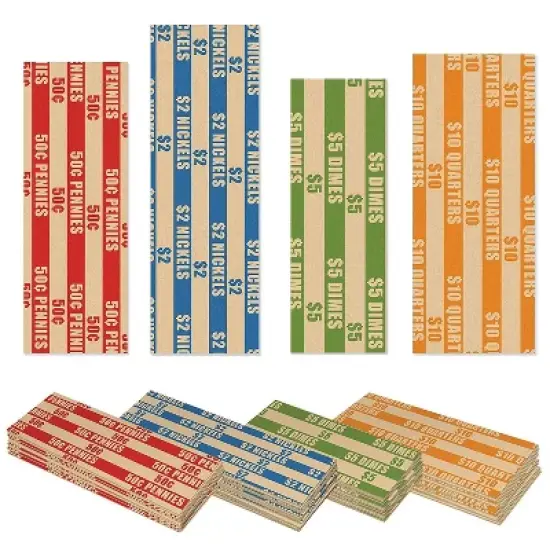 Nadex Coins&trade; Flat Standard Striped Coin Roll Wrappers for U.S. Coins image {6}