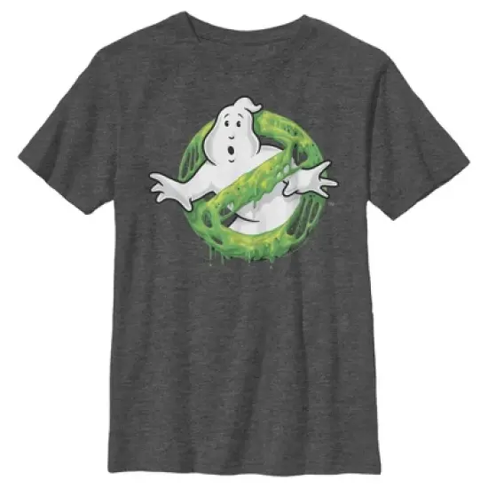 Boy's Ghostbusters Slime Logo T-Shirt image {3}