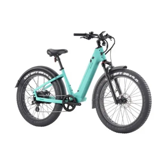 Velotric Adult Nomad 1 Plus 26" Step-Through Fat Tire Electric Cruiser Bike image {1}