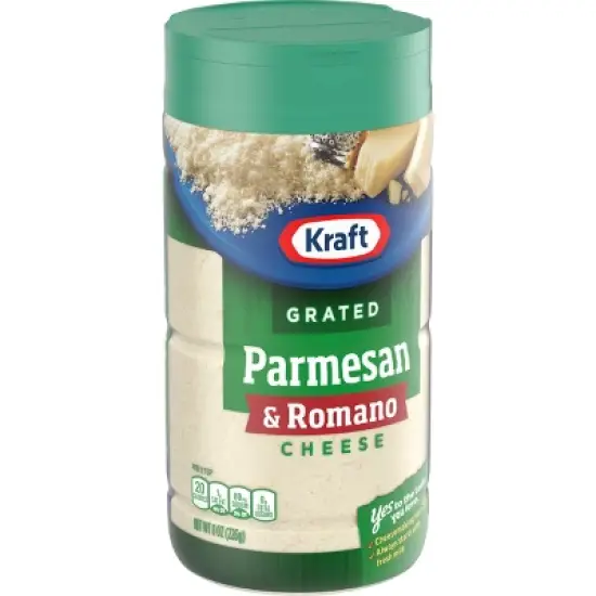 Kraft 100% Grated Parmesan & Romano Cheese 8oz image {2}