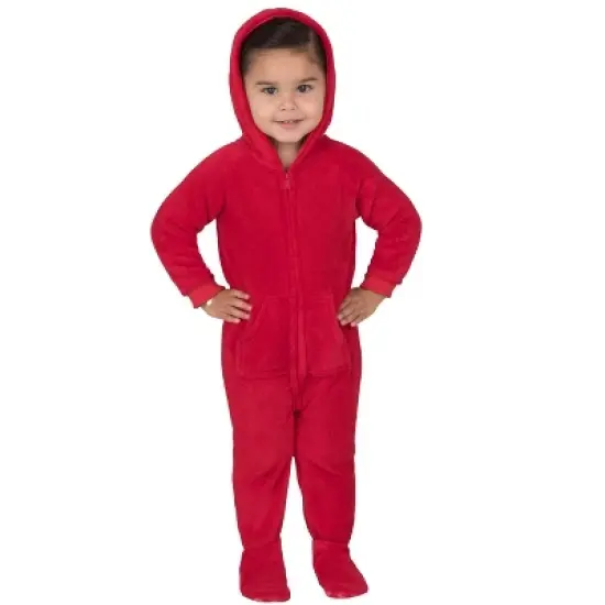 Footed Pajamas - Heatwave Infant Hoodie Chenille Onesie image {1}