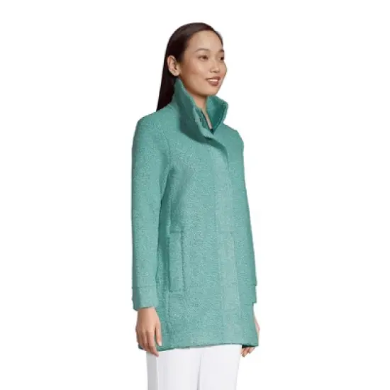 Lands' End Women's Boucle Fleece Coat image {2}