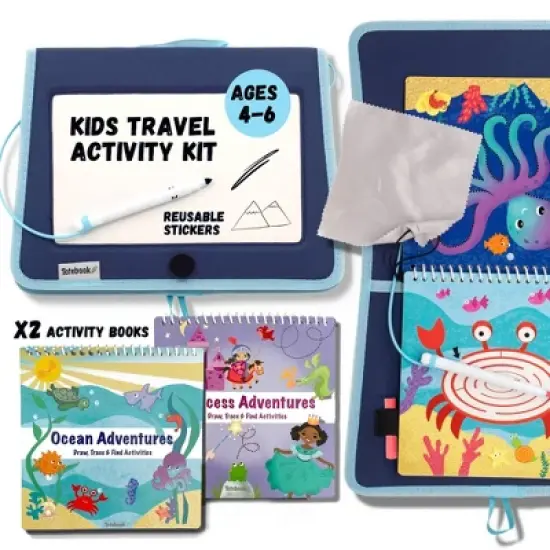 Totebook Kids' Travel Dry Erase Activity Kit - Ocean + Princess image {7}