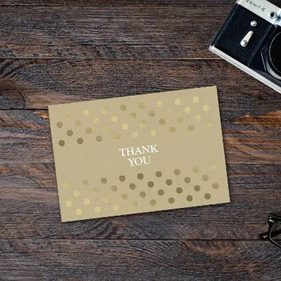 Great Papers! Kraft Foil Thank You Note Card 4.875" x 3.375" 50 count (2015070) image {2}