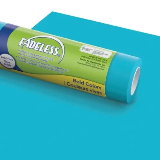 Fadeless Paper Roll, Azure Blue, 48 Inches x 50 Feet image {5}