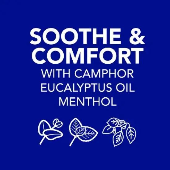 Vicks VapoRub Advanced Plus Cough Suppressant Topical Chest Rub Analgesic Ointment - 2.82oz image {3}