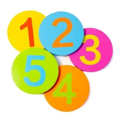 Bintiva Solid Wood Obstacle Course Set &ndash; Interactive Motor Skills Play System with Color and Number Bases image {7}