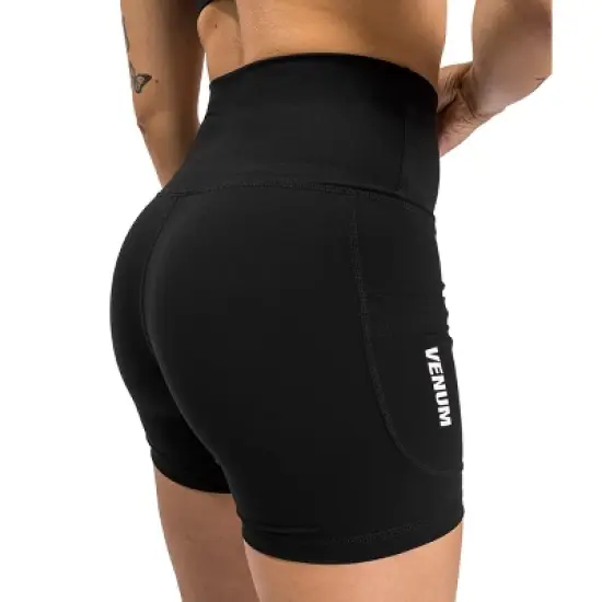 Venum Women's Essential Biker Shorts - Black image {1}