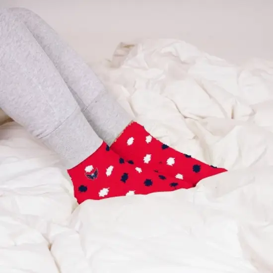 NHL Washington Capitals Random Dots Fuzzy Socks image {1}
