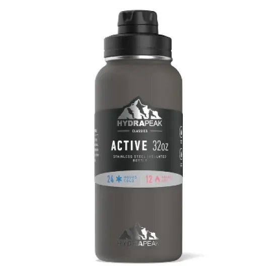 HydraPeak 32oz Wide Mouth Stainless Steel Water Bottle image {17}