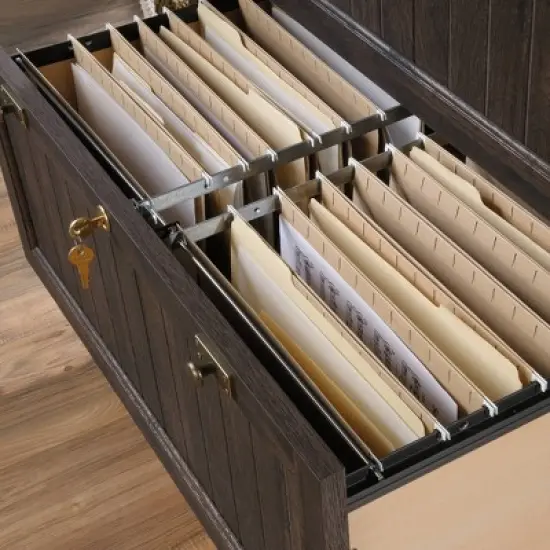 Costa Lateral File Coffee Oak - Sauder image {4}
