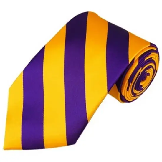 Men's 3.25 W And 58 L Inch With 0.75 Inch Stripe Width College Stripe Woven Necktie image {5}