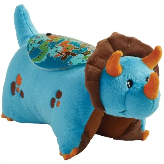 Sleeptime Lite Dinosaur Plush LED Nightlight Blue - Pillow Pets image {1}