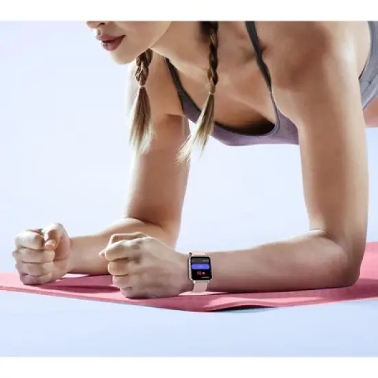 Letscom Smartwatch Health & Fitness Activity Tracker Hear Rate Monitor Large 1.52" Touch Screen Bluetooth IP68 Water Resistant For iOS & Android Z01 image {1}